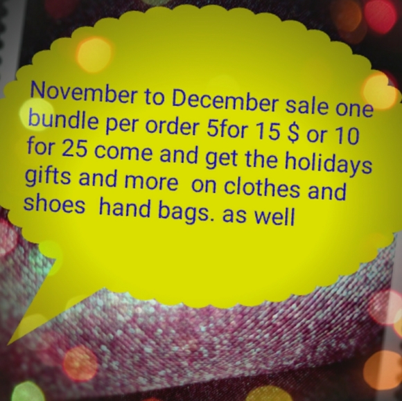 Sale for all clothes one bundle per purchase rember 5 lb shipping wait  plus siz - Picture 1 of 2